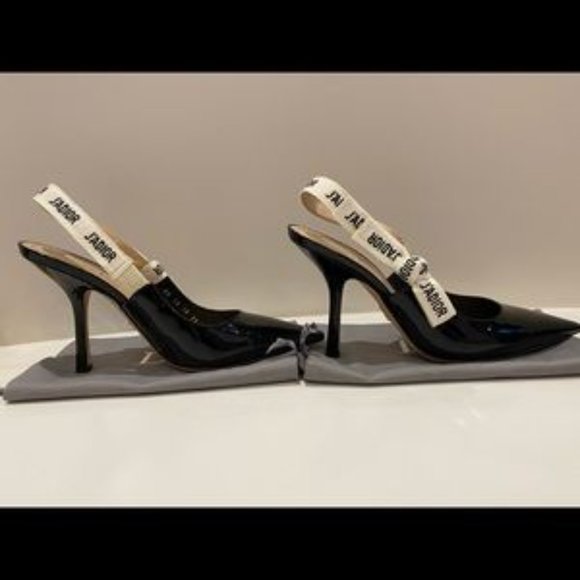 J’Dior slingback patent 10cm heels size 39 - Picture 4 of 6